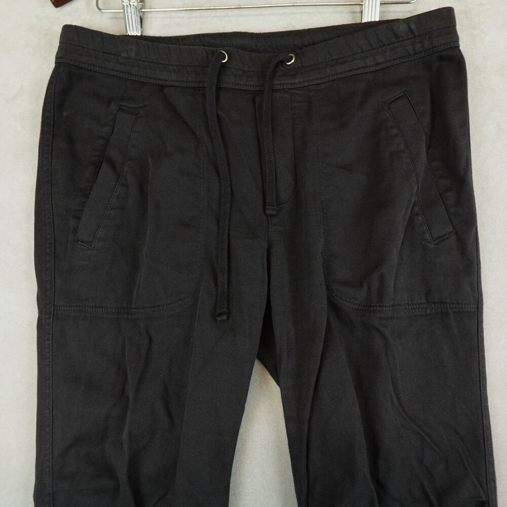 Standard James Perse Pants Soft Drape Joggers Size 2 Medium Black Utility - Picture 3 of 11